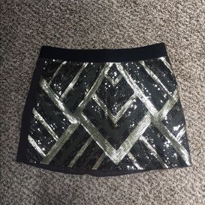 Sparkly mini skirt